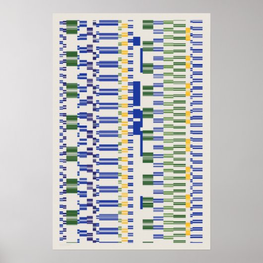 Ramanujan-Zahlenmuster Poster (Vorne)