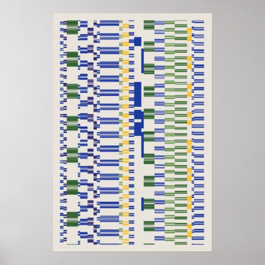 Ramanujan-Zahlenmuster Poster (Vorne)