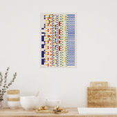 Ramanujan-Zahlenmuster  Poster (Küche)
