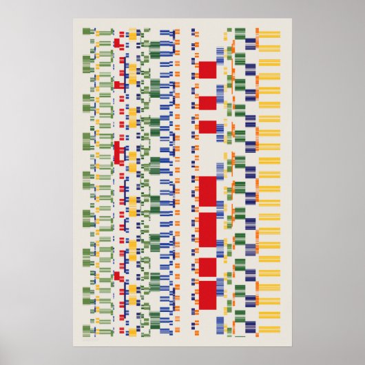 Ramanujan-Zahlenmuster Poster (Vorne)