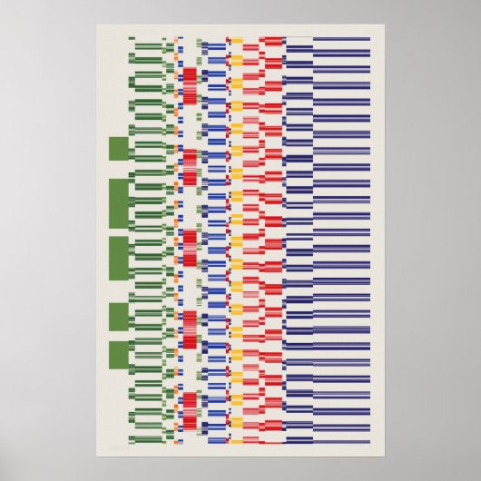 Ramanujan-Zahlenmuster Poster (Vorne)