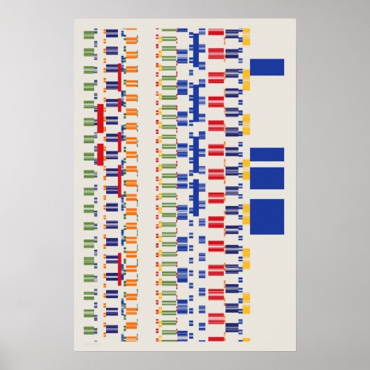 Ramanujan-Zahlenmuster Poster (Vorne)