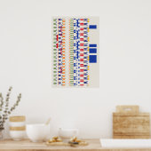 Ramanujan-Zahlenmuster Poster (Küche)
