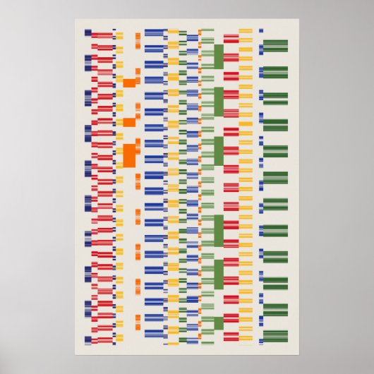 Ramanujannumbers Pattern  Poster (Vorne)
