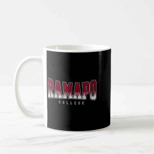 Ramapo Collegiate Of Technology Arch Retro für Män Kaffeetasse (Links)