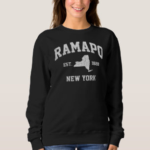 Ramapo New York Ny Vintager Staat Athletic Style Sweatshirt
