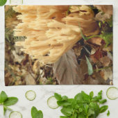 Ramaria stricta Fungi Tea Towel Handtuch (Gefaltet)