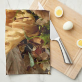 Ramaria stricta Fungi Tea Towel Handtuch (Viertel Falte)