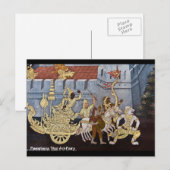 Ramayana Thai Art Fairy Postkarte (Vorne/Hinten)