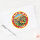 Rambagh Palace, Jaipur Label Runder Aufkleber (Umschlag)