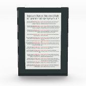 Rambams 13 Prinzipien des jüdischen Glaubens Dark  Fotoblock (Vorderseite)