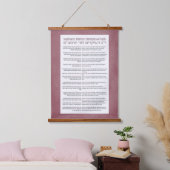 Rambams 13 Prinzipien des jüdischen Glaubens Dusty Wandteppich Mit Holzrahmen (Schlafzimmer)