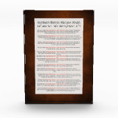 Rambams 13 Prinzipien des jüdischen Glaubens Rot-O Fotoblock (Vorderseite)