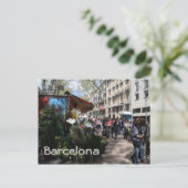 Rambla, Barcelona Postkarte (Stehend Vorderseite)