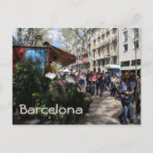 Rambla, Barcelona Postkarte (Vorderseite)