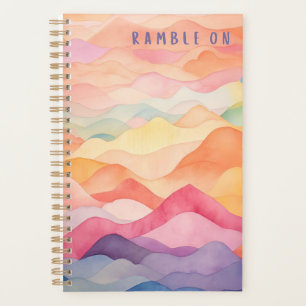 Ramble On Watercolor Planner Planer