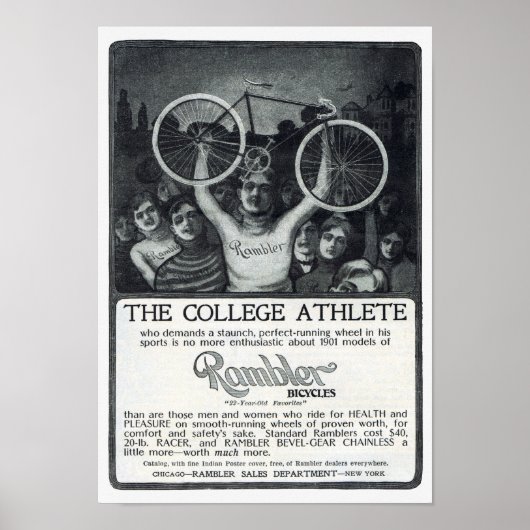 Rambler Bicycle Advertisement Circa 1901 Poster (Vorne)