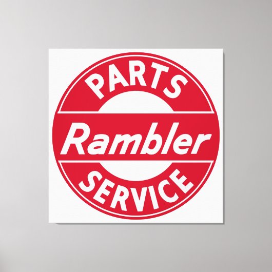 Rambler Parts and Service sign Leinwanddruck (Vorderseite)