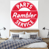 Rambler Parts and Service sign Leinwanddruck (Insitu (Schlafzimmer))