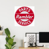 Rambler Parts and Service sign Poster (Heimbüro)