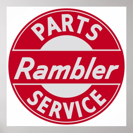 Rambler Parts and Service sign Poster (Vorne)
