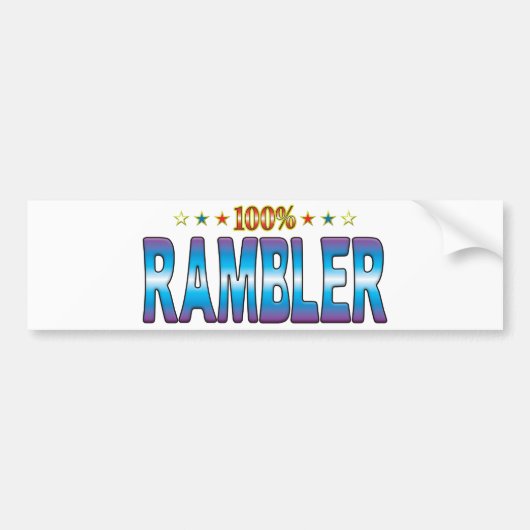 Rambler-Stern-Umbau v2 Autoaufkleber (Vorne)