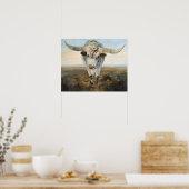 Ramblin' auf Kuh Poster (Küche)