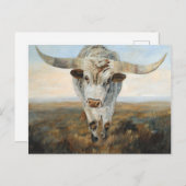 Ramblin' auf Kuh Postkarte (Vorne/Hinten)