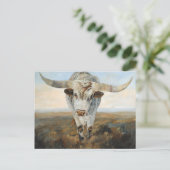 Ramblin' auf Kuh Postkarte (Stehend Vorderseite)