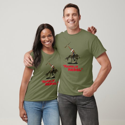Ramblin Rebel Nose Art T - Shirt (Unisex)