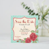 Rambling Rose - Save the Date (Stehend Vorderseite)