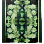 Rambling Wild White Roses Abstrakt Duschvorhang (Vorderseite)