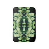 Rambling Wild White Roses Abstrakt Personalisiert Badematte (Vorderseite Vertikal)