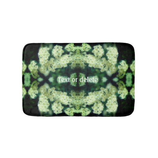 Rambling Wild White Roses Abstrakt Personalisiert Badematte (Vorderseite)