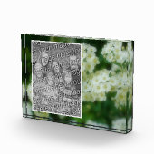 Rambling Wild White Roses hinzufügen Ihre eigene Fotoblock (Rechts)