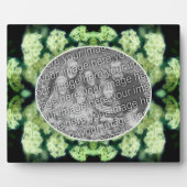 Rambling Wilde White Roses kreieren Ihr eigenes Fo Fotoplatte (Vorderseite)