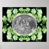 Rambling Wilde White Roses kreieren Ihr eigenes Fo Poster (Vorne)