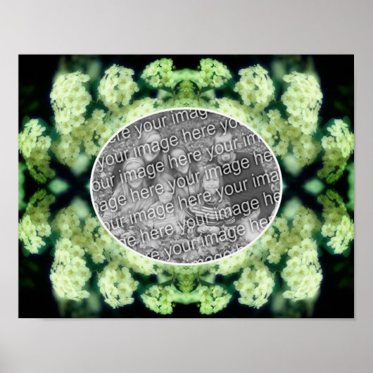 Rambling Wilde White Roses kreieren Ihr eigenes Fo Poster (Vorne)