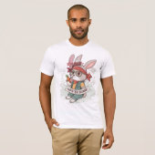 Rambo der Hipster Bunny T-Shirt (Vorne ganz)