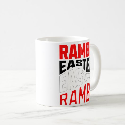 Rambo Easter. Kaffeetasse (VorderseiteRechts)