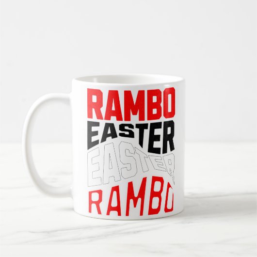 Rambo Easter. Kaffeetasse (Links)