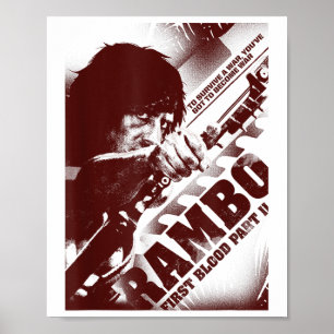 Rambo Erstes Blut Teil II Sie Got, Krieg zu werden Poster