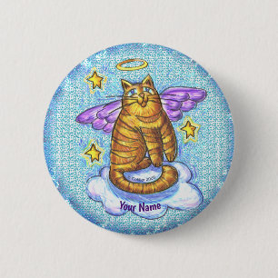 Rambo-Katzchen-Engel-Anstecknadel Button