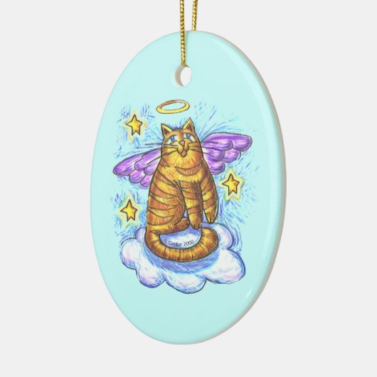 Rambo Kitty Cat Angel individuelle Name Ornament (Links)