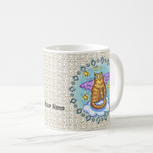 Ramboe Kitty Cat Angel Tasse (VorderseiteRechts)