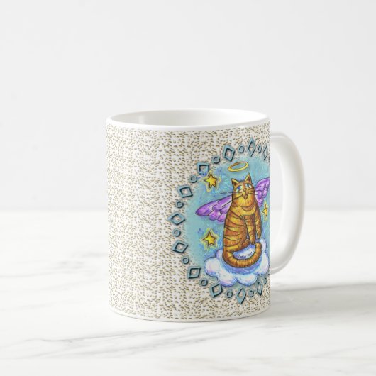 Ramboe Kitty Cat Angel Tasse (VorderseiteRechts)