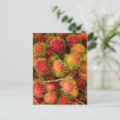 Rambutan Fruit auf dem Can Duoc Market Postkarte (Stehend Vorderseite)