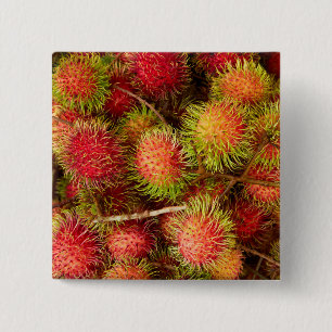 Rambutan Fruit auf dem Markt von Can Duoc Button