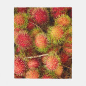 Rambutan Fruit auf dem Markt von Can Duoc Fleecedecke (Vorderseite)