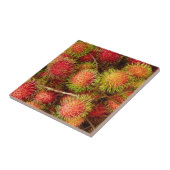 Rambutan Fruit auf dem Markt von Can Duoc Fliese (Seite)